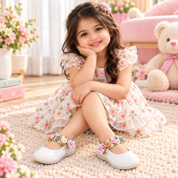 GIRLS_WHITE_FLORAL_STRAP_PARTY_WEAR_SHOES