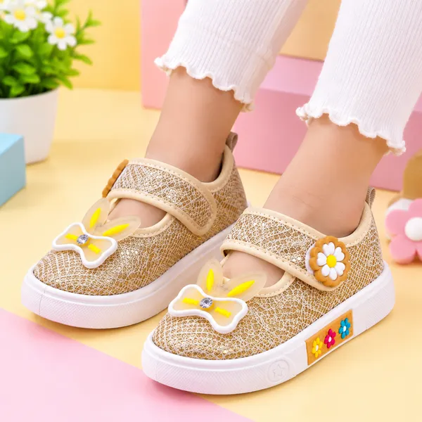 Girls_Beige_Butterfly_Bow_Velcro_Casual_Shoes