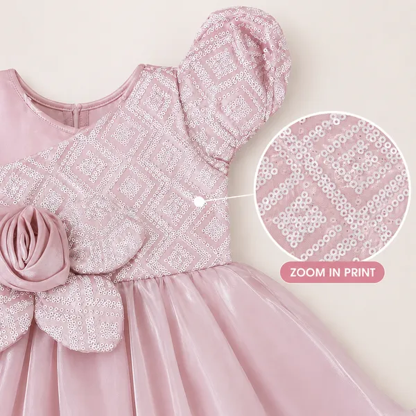 Girls_One_Shoulder_Floral_Party_Wear_Dress_|_Designer_Organza_Satin_Frock_for_Kids