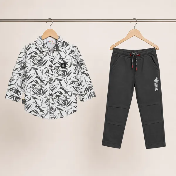 GUFFKID_GREY_LEAF_PRINT_SHIRT_&_GREY_PANT_SET