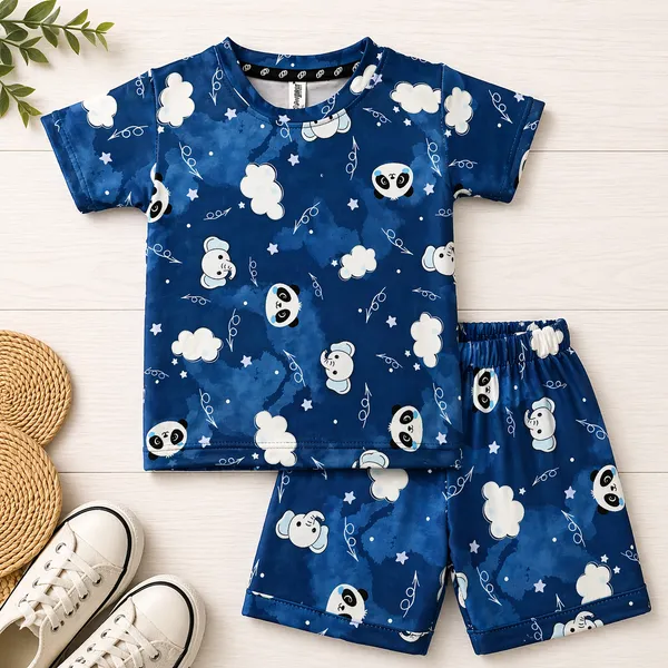 DOLPHIN_CUTE_CARTOON_PRINTED_KIDS_CO-ORD_SET_(T-SHIRT_&_SHORTS_COMBO)_FUN_SUMMER_COLLECTION