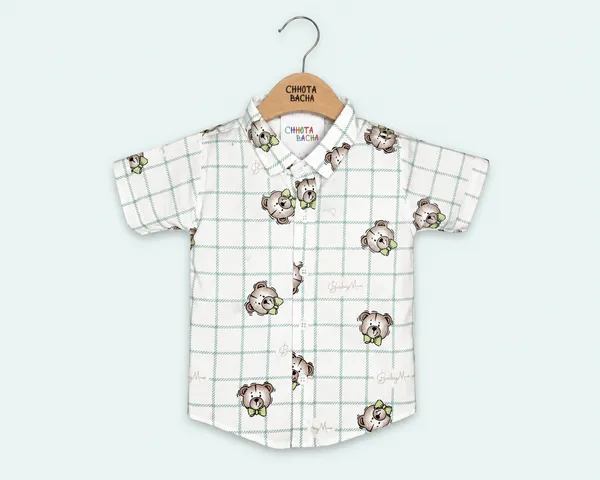 LUCKY_BOY_STYLISH_TEDDY_BEAR_PRINTED_BABY_BOYS_SHIRT_&_SHORTS_SET