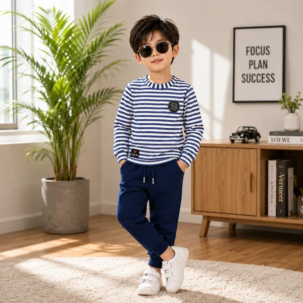 LUCKY_BOY_COTTON_T-SHIRT_AND_PANTS_SET_|_FULL_SLEEVES_STRIPED_TOP_WITH_TRACK_PANTS