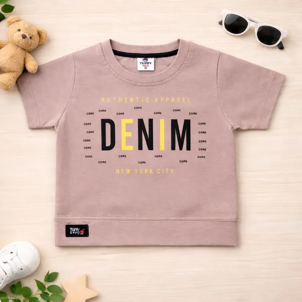 Tuffy_Boys_Cotton_Co-ord_Set_Denim_Core_NYC_Printed_T-Shirt_&_Shorts_Outfit