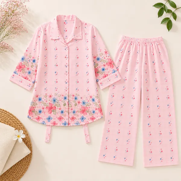 Girls_Floral_Printed_Shirt_&_Wide-Leg_Pant_Co-Ord_Set
