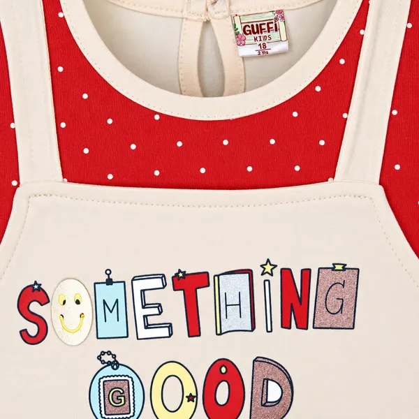 GUFFI_GIRLS_COTTON_TOP_AND_PANTS_SET_|_SOMETHING_GOOD_WILL_HAPPEN_PRINT_|_FULL_SLEEVES_FRILL_TOP_WITH_LEGGINGS