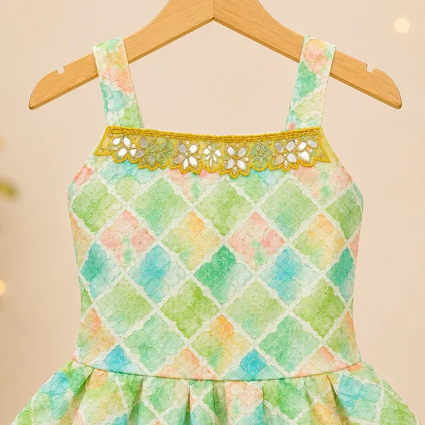 Girls_Pastel_Printed_Peplum_Kurti_with_Yellow_Tiered_Sharara_Pants_&_Dupatta_|_3-Piece_Ethnic_Party_Wear_Set