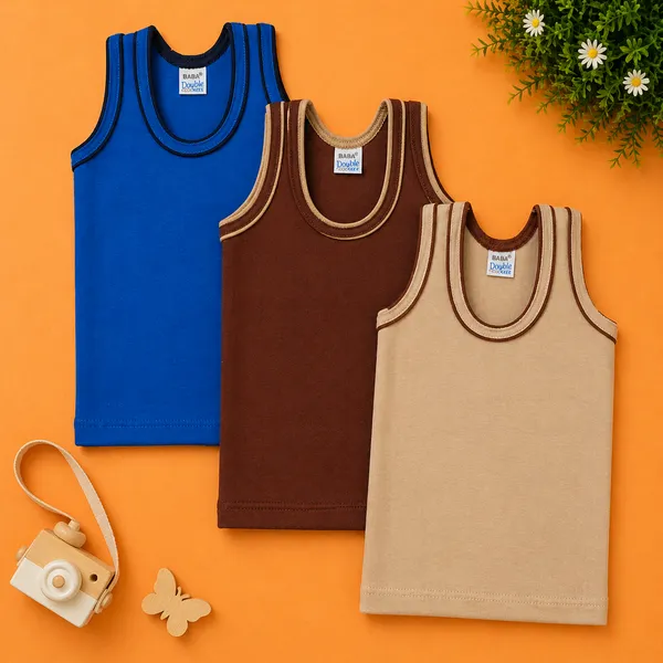 BABA_DOUBLE_FOLD_KIDS_SLEEVELESS_COTTON_VEST_/_BANYAN_MULTICOLOR_PACK_PACK_OF_3