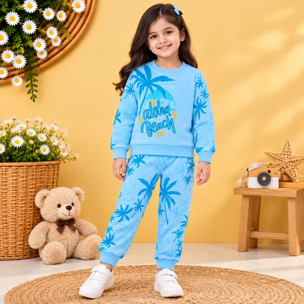 KAAJAL_BABY_GIRLS_ALOHA_BEACH_PRINTED_FULL_SLEEVE_2_PC_SET