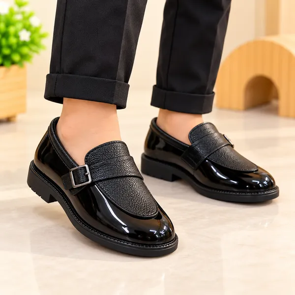 KIDS_BOYS_CLASSIC_BLACK_BUCKLE_LOAFER_SHOES