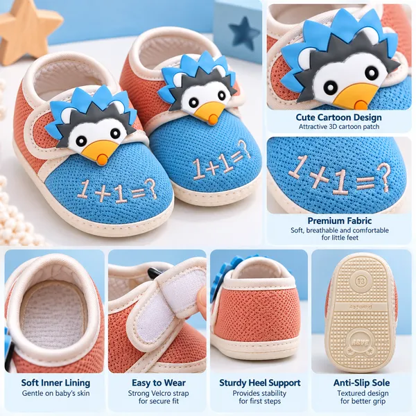KIDS_CUTE_HEDGEHOG_DESIGN_SOFT_BABY_BOOTIES