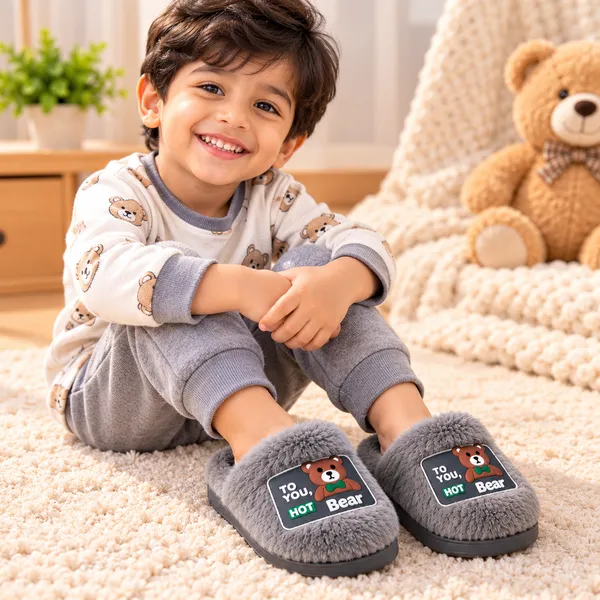 KIDS_FLUFFY_TEDDY_BEAR_WINTER_SLIPPERS