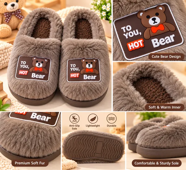 KIDS_FLUFFY_TEDDY_BEAR_WINTER_SLIPPERS