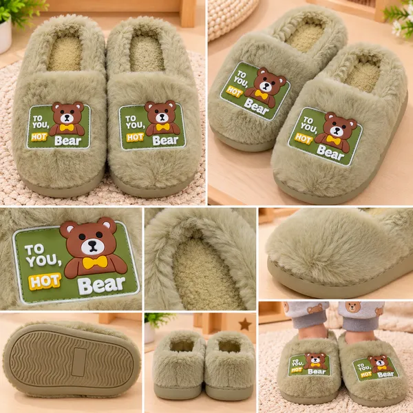 KIDS_FLUFFY_TEDDY_BEAR_WINTER_SLIPPERS