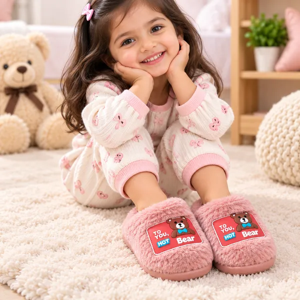 KIDS_FLUFFY_TEDDY_BEAR_WINTER_SLIPPERS