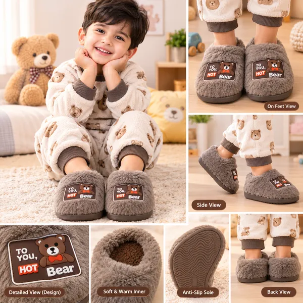 KIDS_FLUFFY_TEDDY_BEAR_WINTER_SLIPPERS