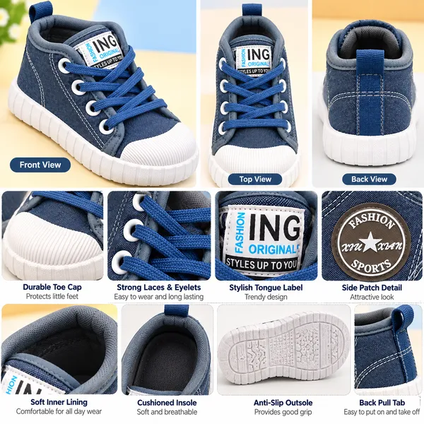 KIDS_NAVY_BLUE_HIGH-TOP_LACE-UP_SHOES_WITH_WHITE_TOE_CAP