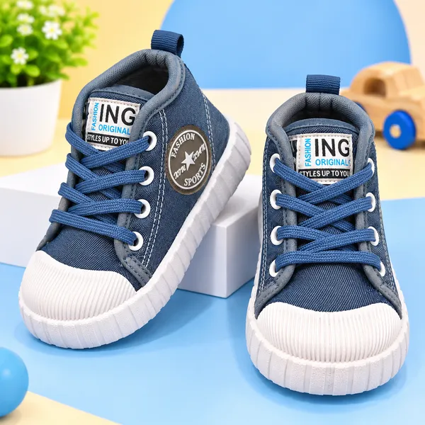 KIDS_NAVY_BLUE_HIGH-TOP_LACE-UP_SHOES_WITH_WHITE_TOE_CAP