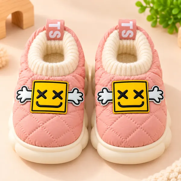 KIDS_QUILTED_WINTER_SHOES_WITH_SMILEY_PATCH