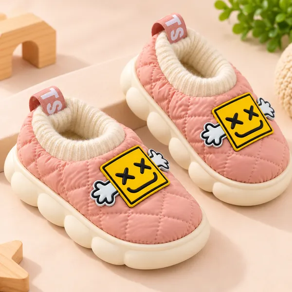 KIDS_QUILTED_WINTER_SHOES_WITH_SMILEY_PATCH
