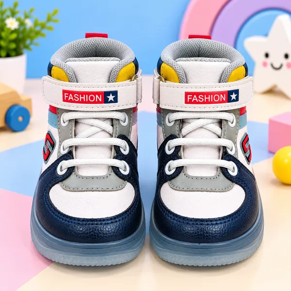 KIDS_RED_WHITE_NAVY_FASHION_HIGH-TOP_SHOES