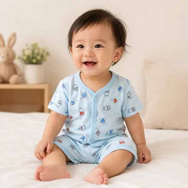 Natkhat_Baby_Cotton_Night_Suit_Set_Soft_Bunny_Print_Half_Sleeve_T-Shirt_&_Shorts_Co-Ord_Set_for_Infants_and_Toddlers