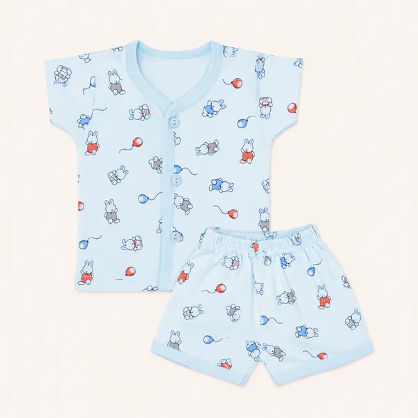 Natkhat_Baby_Cotton_Night_Suit_Set_Soft_Bunny_Print_Half_Sleeve_T-Shirt_&_Shorts_Co-Ord_Set_for_Infants_and_Toddlers