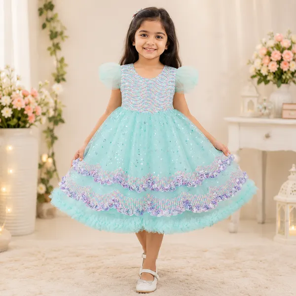 Girls_Princess_Party_Wear_Sequin_Net_Gown_|_Floral_Embellished_Puffy_Dress_with_Butterfly_Sleeves_|_Birthday,_Wedding_&_Festive_Dress_|_Sky_Blue