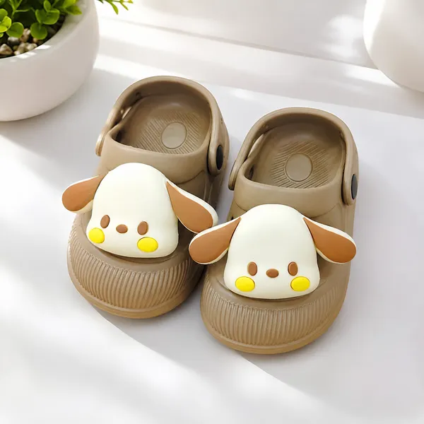 Kids_Beige_LED_Light-Up_EVA_Clogs_with_Cute_Puppy_Charm
