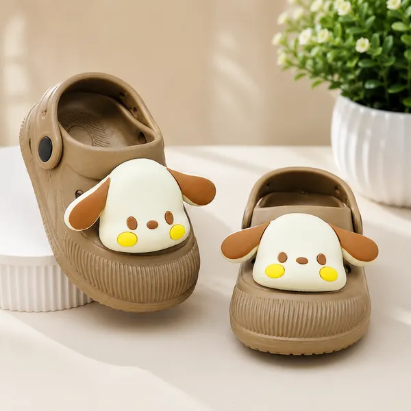 Kids_Beige_LED_Light-Up_EVA_Clogs_with_Cute_Puppy_Charm