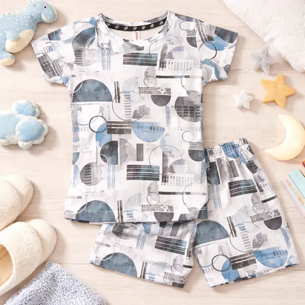 DOLPHIN_STYLISH_ABSTRACT_PRINTED_GIRLS_T-SHIRT_&_SHORTS_SET_�_PREMIUM_SUMMER_COLLECTION