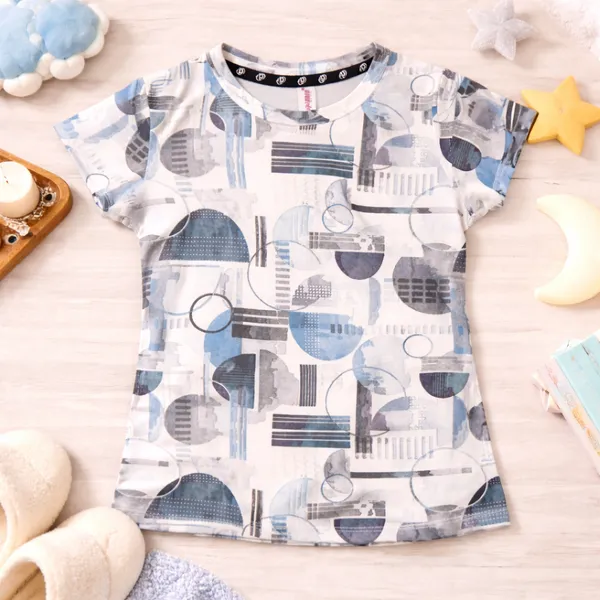 DOLPHIN_STYLISH_ABSTRACT_PRINTED_GIRLS_T-SHIRT_&_SHORTS_SET_�_PREMIUM_SUMMER_COLLECTION