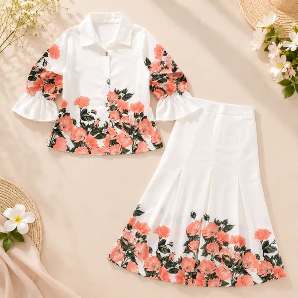 Girls_Floral_Print_Shirt_&_Flared_Plazo_Co-Ord_Set