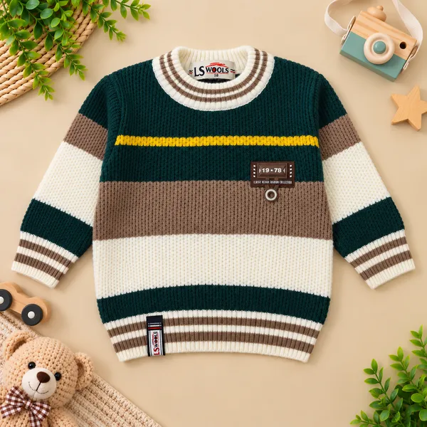 LS_Wools_Boys_Full_Sleeve_Striped_Sweater_With_Cargo_Pants_Set