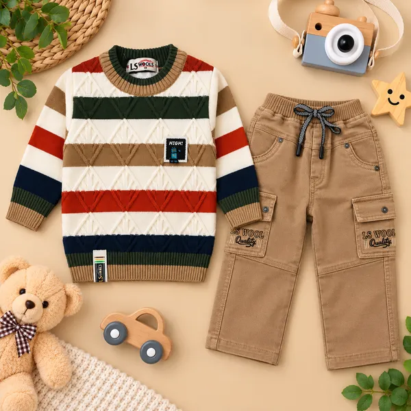 LS_Wools_Boys_Stylish_Full_Sleeve_Sweater_With_Cargo_Pants_Set
