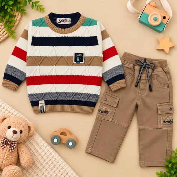 LS_Wools_Boys_Stylish_Full_Sleeve_Sweater_With_Cargo_Pants_Set