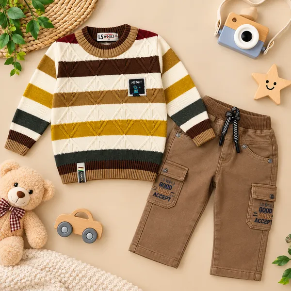LS_Wools_Boys_Stylish_Full_Sleeve_Sweater_With_Cargo_Pants_Set