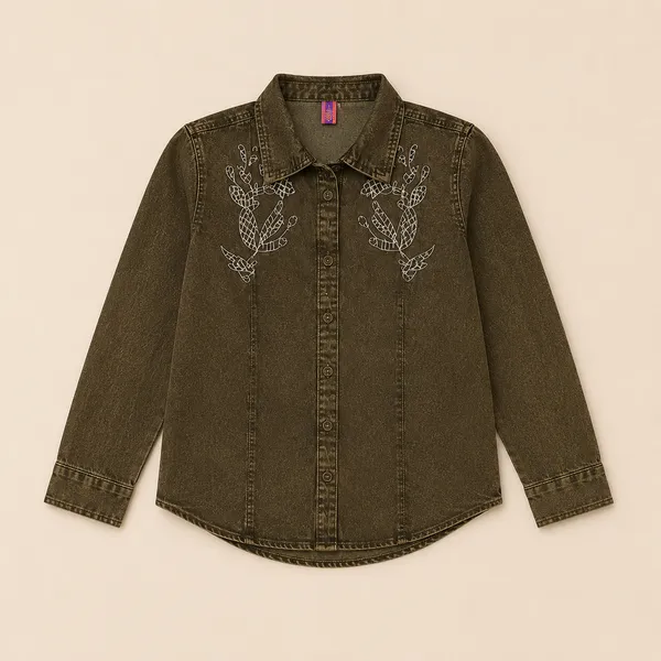 Rich_Rang_Girls_Embroidered_Denim_Co-Ord_Set_–_Shirt_&_Cargo_Pants