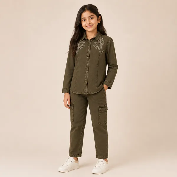 Rich_Rang_Girls_Embroidered_Denim_Co-Ord_Set_–_Shirt_&_Cargo_Pants