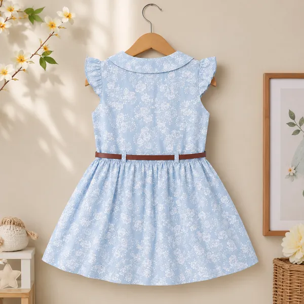 Girls_Floral_Printed_Cotton_Fit_&_Flare_Dress_|_Soft_&_Comfortable_Casual,_Party_&_Summer_Wear_Dress_for_Girls_|_Stylish_A-Line_Kids_Dress_with_Belt