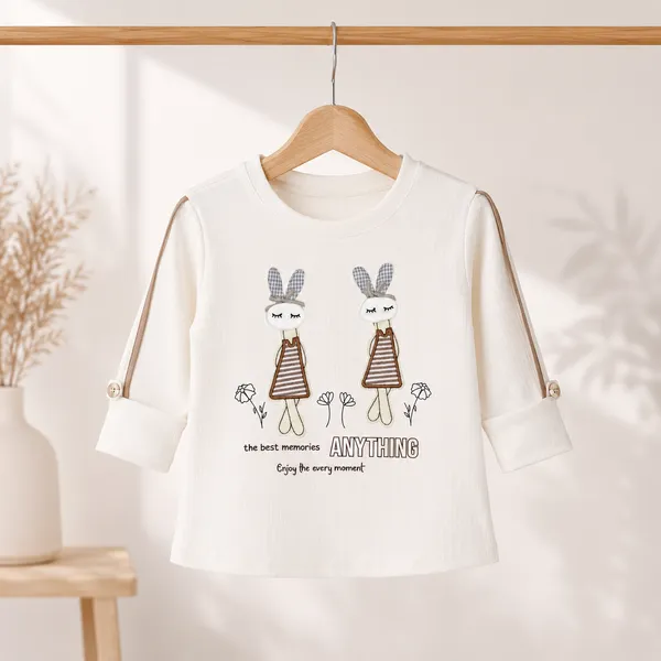 FIRST_BABY_GIRLS_BUNNY_PRINTED_TOP_&_CARGO_PANT_SET