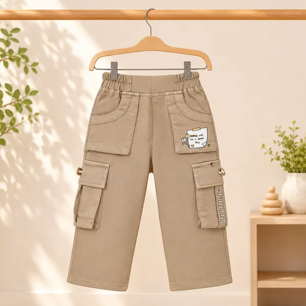 FIRST_BABY_GIRLS_BUNNY_PRINTED_TOP_&_CARGO_PANT_SET