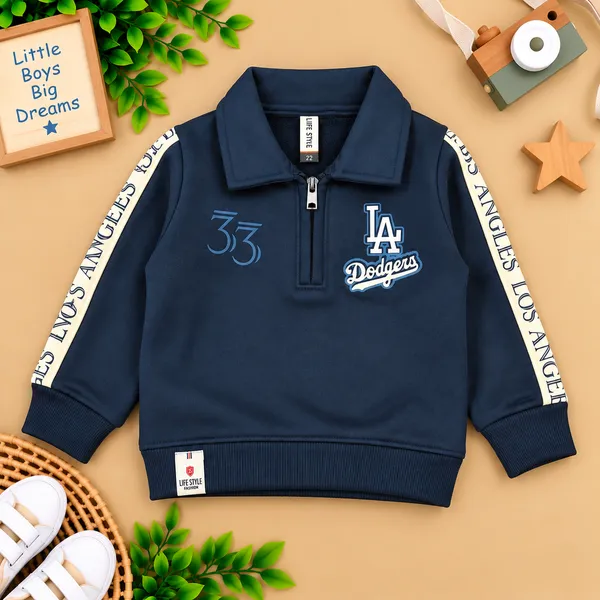 Life_Style_Boys_Printed_Half_Zip_Collar_Tracksuit_Set