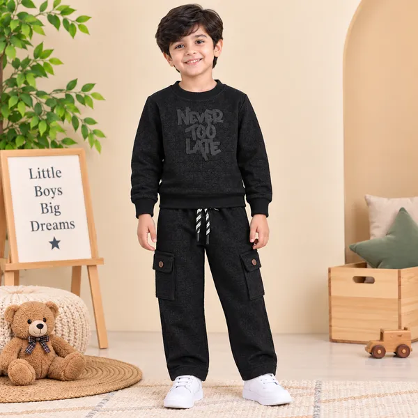 Life_Style_Boys_Printed_Sweatshirt_And_Cargo_Jogger_Set