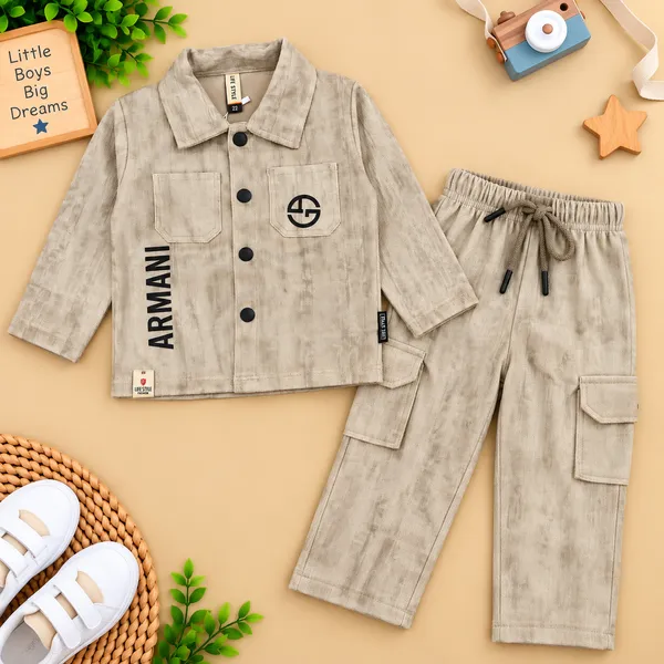 Life_Style_Boys_Textured_Jacket_And_Cargo_Pant_Set