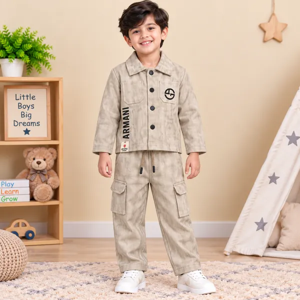 Life_Style_Boys_Textured_Jacket_And_Cargo_Pant_Set