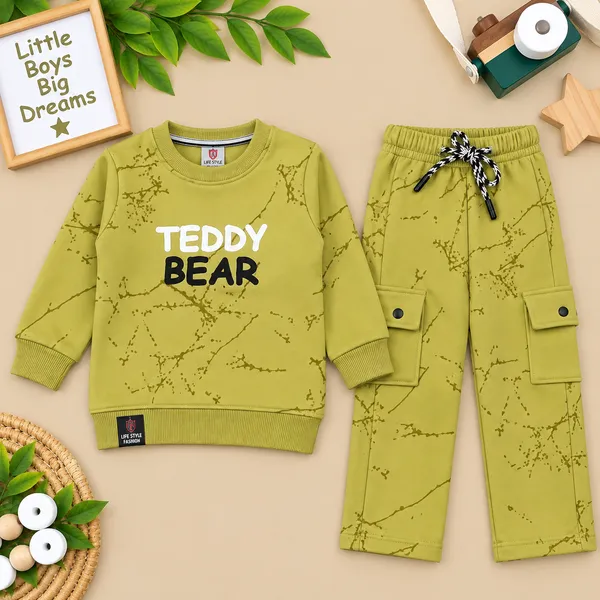 Life_Style_Kids_Teddy_Bear_Printed_Sweatshirt_And_Cargo_Jogger_Set