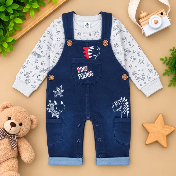 Little_Folks_Baby_Boys_Dino_Friends_Fleece_Overall_Set