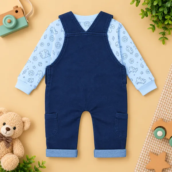 Little_Folks_Baby_Boys_Dino_Friends_Fleece_Overall_Set