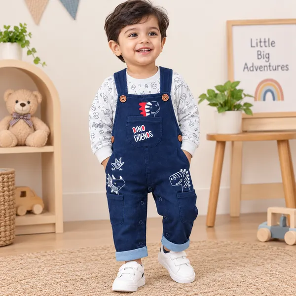 Little_Folks_Baby_Boys_Dino_Friends_Fleece_Overall_Set